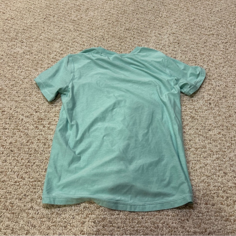 Hanna Andersson Youth Large T Shirt Active Breathable Like New Teal Girl/Boy — image 6 of 7
